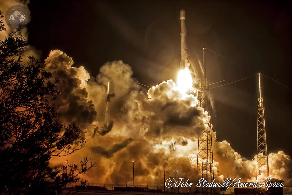 SpaceX roars back into space on 21 December. Photo Credit: John Studwell / AmericaSpace