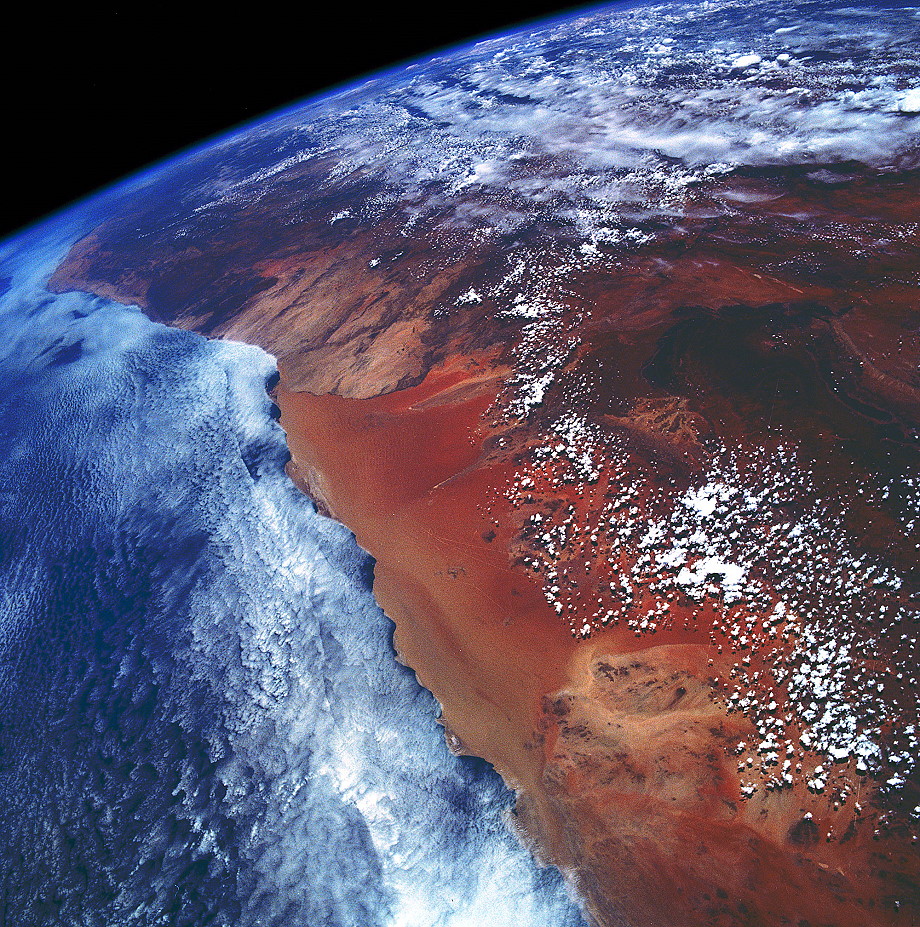 Stunning perspective of Namibia, as viewed by the STS-35 crew, 25 years ago, in December 1990. Photo Credit: NASA, via Joachim Becker/SpaceFacts.de