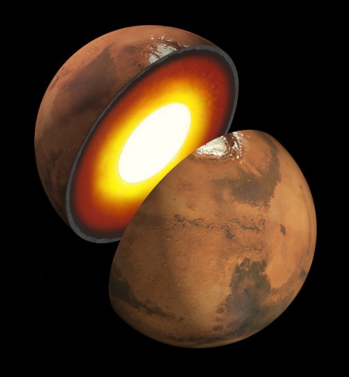 The InSight mission will help scientists better understand the interior structure of Mars. Image Credit: NASA/JPL-Caltech