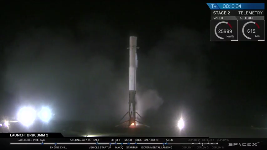 History was made on 21 December 2015, as SpaceX brought the first stage of its Upgraded Falcon 9 back from the edge of space and guided it to a precision landing on solid ground. Photo Credit: SpaceX