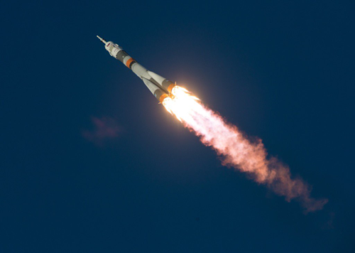 Soyuz TMA-19M delivers Yuri Malenchenko, Tim Kopra and Tim Peake into orbit on 15/16 December 2015. Photo Credit: NASA/Kowsky, via Tim Kopra/Twitter