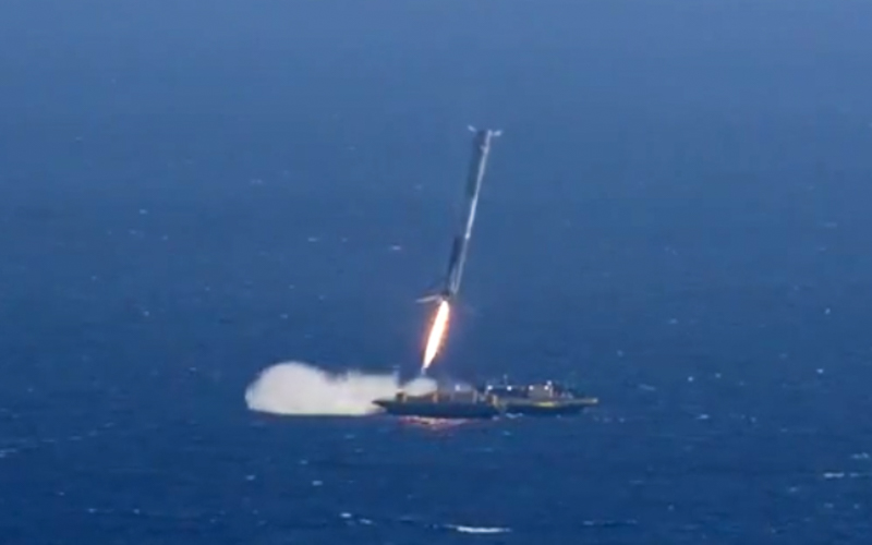 SpaceX has confirmed they will attempt to land their Falcon-9 first stage booster on one of two offshore barges after launching the Jason-3 satellite from Vandenberg AFB in southern CA, currently scheduled to launch No-Earlier-Than (NET) Jan. 17. Photo Credit: SpaceX