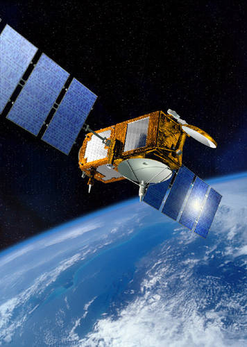 Artist's concept of the U.S./European Jason-3 spacecraft. Image Credit: NASA/CNES