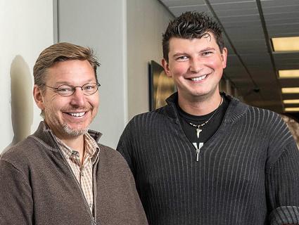 Mike Brown (left) and Konstantin Batygin. Photo Credit: Lance Hayashida/Caltech 