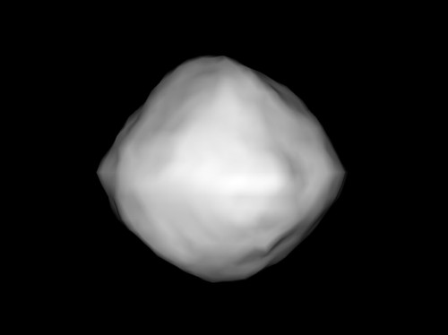 A radar-derived model of asteroid Bennu. Image Credit: NASA/NSF/Cornell/Nolan