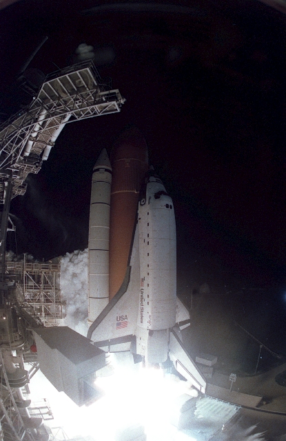 STS-76 was Atlantis' 16th mission and her fifth night launch. Photo Credit: NASA, via Joachim Becker/SpaceFacts.de
