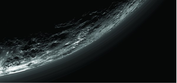 A closer look at the haze layers in Pluto's atmosphere. Photo Credit: NASA/JHUAPL/SwRI/Gladstone et al./Science (2016)