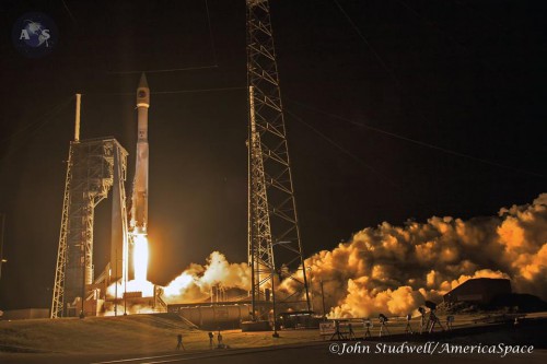 Tonight's liftoff was the 62nd flight of an Atlas V in its 14-year history and represented ULA's second ISS-bound mission. Photo Credit: John Studwell/AmericaSpace