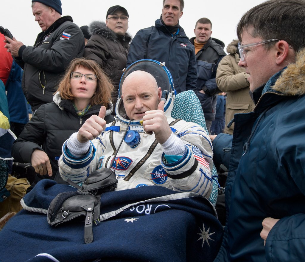 With 520 cumulative days in space, and 340 days from his (almost) one-year mission aboard the International Space Station (ISS), Scott Kelly is now the national record-holder for the longest single space mission and the greatest amount of spaceflight time of any U.S. citizen. Photo Credit: NASA