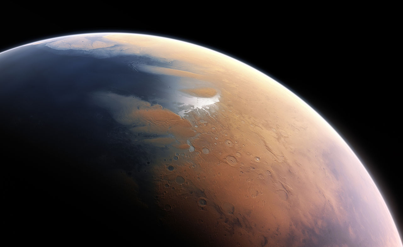 Mars' atmosphere is thin, dry and cold now, but it used to be thicker and contained a lot more oxygen. Image Credit: ESO/M. Kornmesser