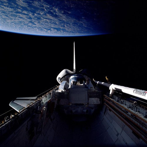 The Compton Gamma Ray Observatory was the heaviest scientific payload ever orbited by the shuttle when it launched, 25 years ago, this week. Photo Credit: NASA, via Joachim Becker/SpaceFacts.de