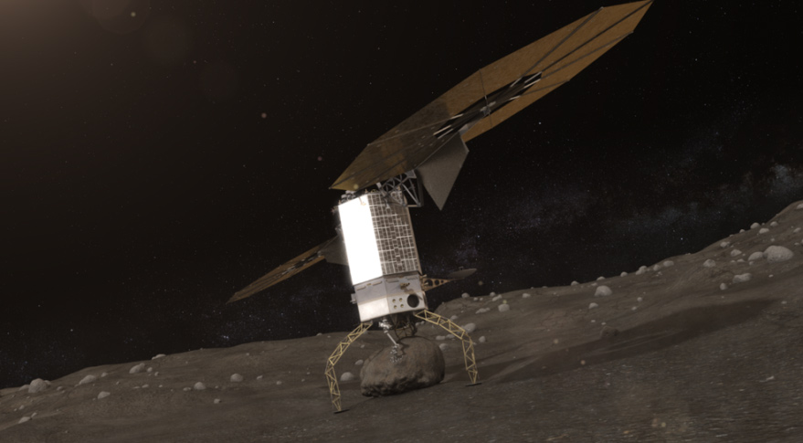 Artist's conception of the Asteroid Redirect Mission. The new House bill directs NASA to bypass this mission and return to the Moon instead, before going to Mars. Image Credit: NASA