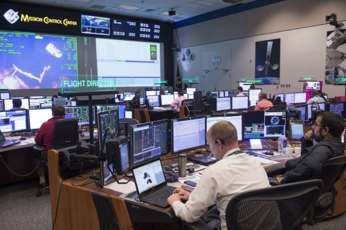 Flight Director Amit Kshatriya watches intently as the CRS-8 Dragon is robotically detached from the International Space Station (ISS) on Wednesday, 11 May. Photo Credit: NASA/Twitter