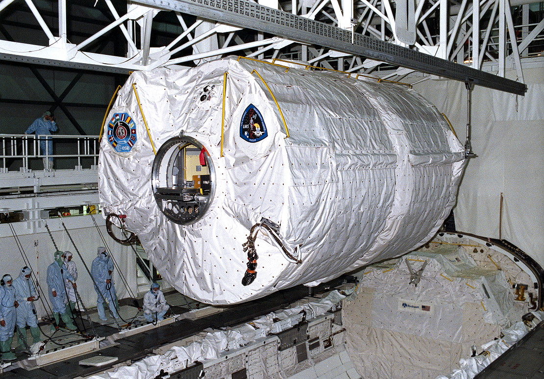 Created as a "bridge" between the final Spacelab flights and the beginning of research aboard the International Space Station (ISS), the Life and Microgravity Spacelab (LMS) offered a nod to past and future. Photo Credit: NASA, via Joachim Becker/SpaceFacts.de