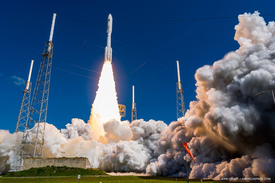 Atlas-V 551 launching MUOS-5 from Launch Complex-41 June 24, 2016. Photo Credit: John Kraus / AmericaSpace