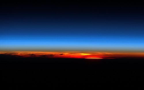 Tim Peake shares his final image of an orbital sunset, in the final days of Expedition 47. Photo Credit: NASA/Tim Peake/Twitter