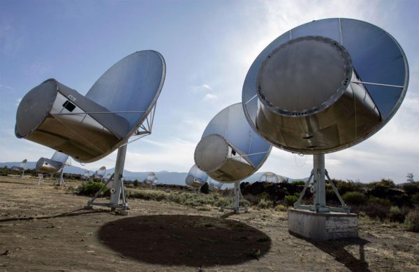The Allen Telescope Array, among others, is continuing to listen for the signal, but so far has not heard anything. Photo Credit: Ben Margot, AP