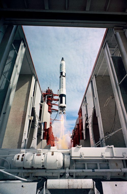 Gemini XI spears away from Pad 19 at Cape Kennedy on 12 September 1966. Photo Credit: NASA