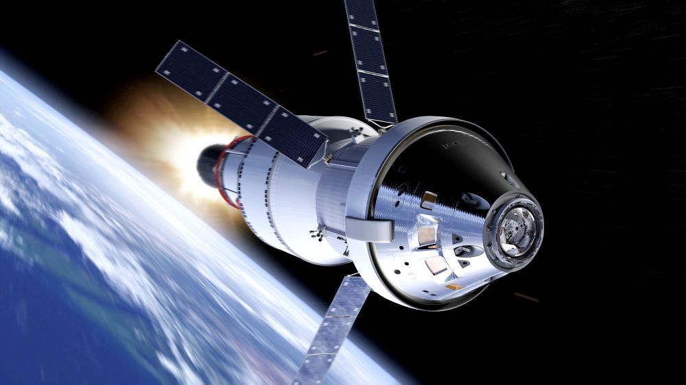 An artist's rendering of NASA's Exploration Mission 1 (EM-1), on track to take place in late 2018. Image Credit: NASA