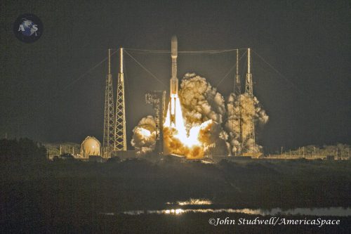 GOES-R lifts off. Photo Credit: John Studwell / AmericaSpace