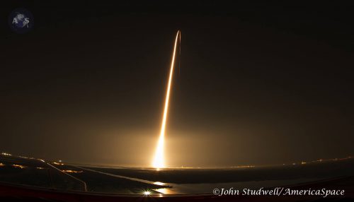 A ULA Atlas V delivers the GOES-R to orbit last month. Photo Credit: John Studwell / AmericaSpace