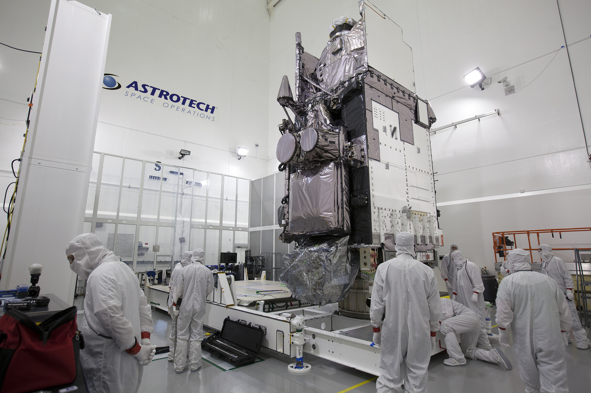 The GOES-R spacecraft is prepared for its 19 November 2016 launch. Photo Credit: NASA