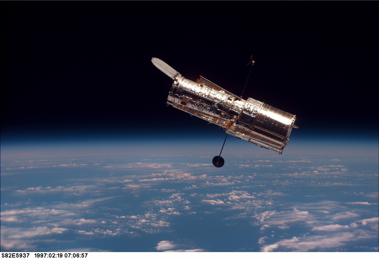 Twenty years ago, on STS-82, the Hubble Space Telescope was transformed from a 1970s instrument with 1980s optics into an observatory for 21st-century scientific discovery. Photo Credit: NASA