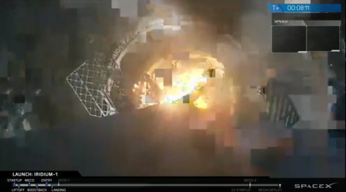 A trio of engine burns brought the first stage smoothly onto the deck of the Autonomous Spaceport Drone Ship (ASDS) Just Read the Instructions. Photo Credit: SpaceX/Twitter