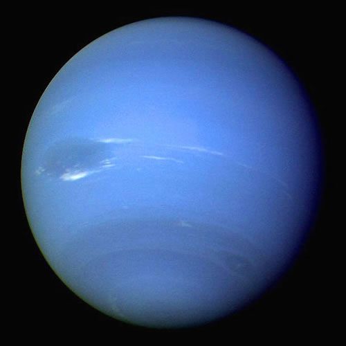 Neptune, as seen by Voyager 2 in 1989. No other missions have yet returned to this enigmatic world. Photo Credit: NASA/JPL