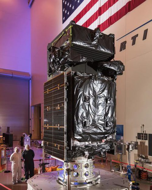 SBIRS GEO-3 missile warning satellite. Photo Credit: Lockheed Martin