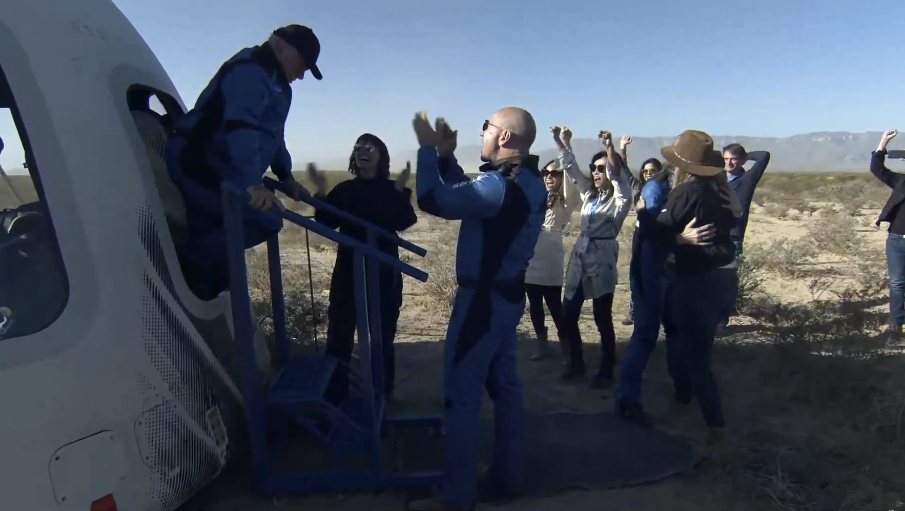Blue Origin's NS-18 Boldly Goes, Delivers Shatner, Crewmates to