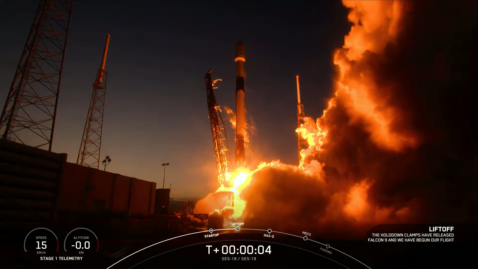 SpaceX Sets New Launch-to-Launch Record, Lofts SES-18/SES-19 Twins