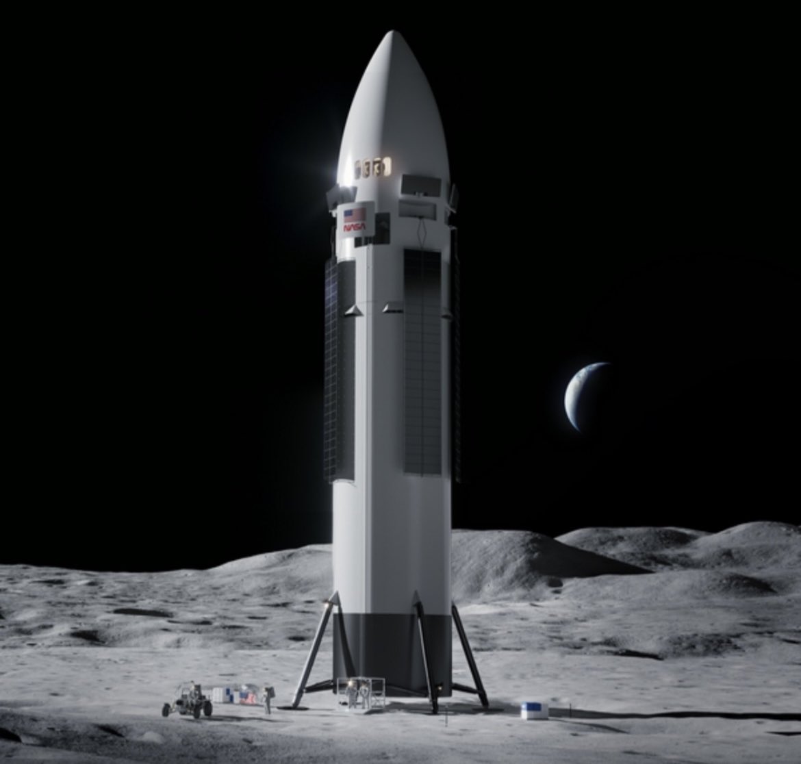 SpaceX's New Design for Lunar Starship Unveiled - AmericaSpace